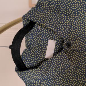 7 for all mankind patterned short sleeve button down shirt